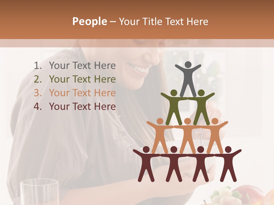 Organic Female Snack PowerPoint Template