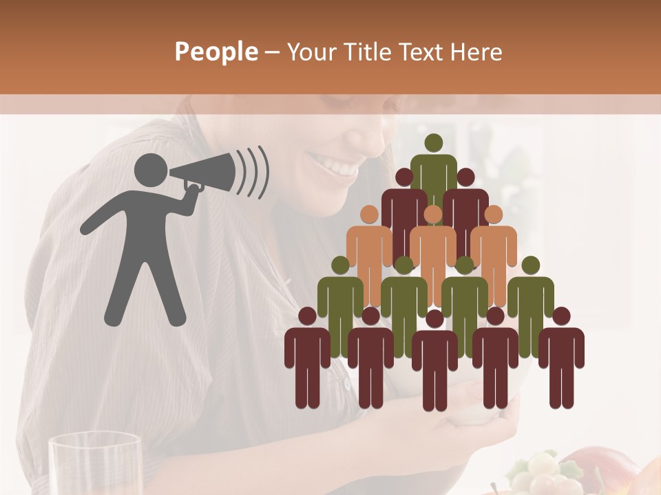 Organic Female Snack PowerPoint Template