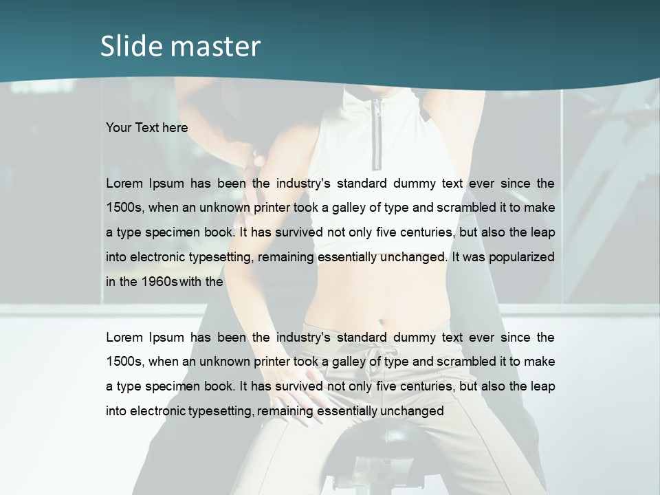 Fashion Ringlet People PowerPoint Template