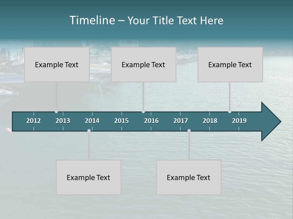 House Yacht Coast PowerPoint Template