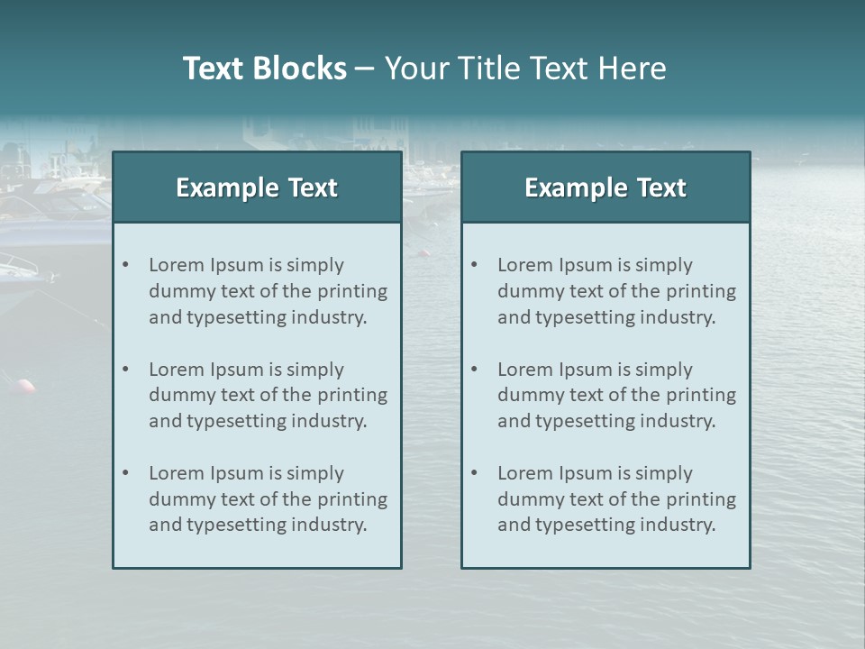 House Yacht Coast PowerPoint Template