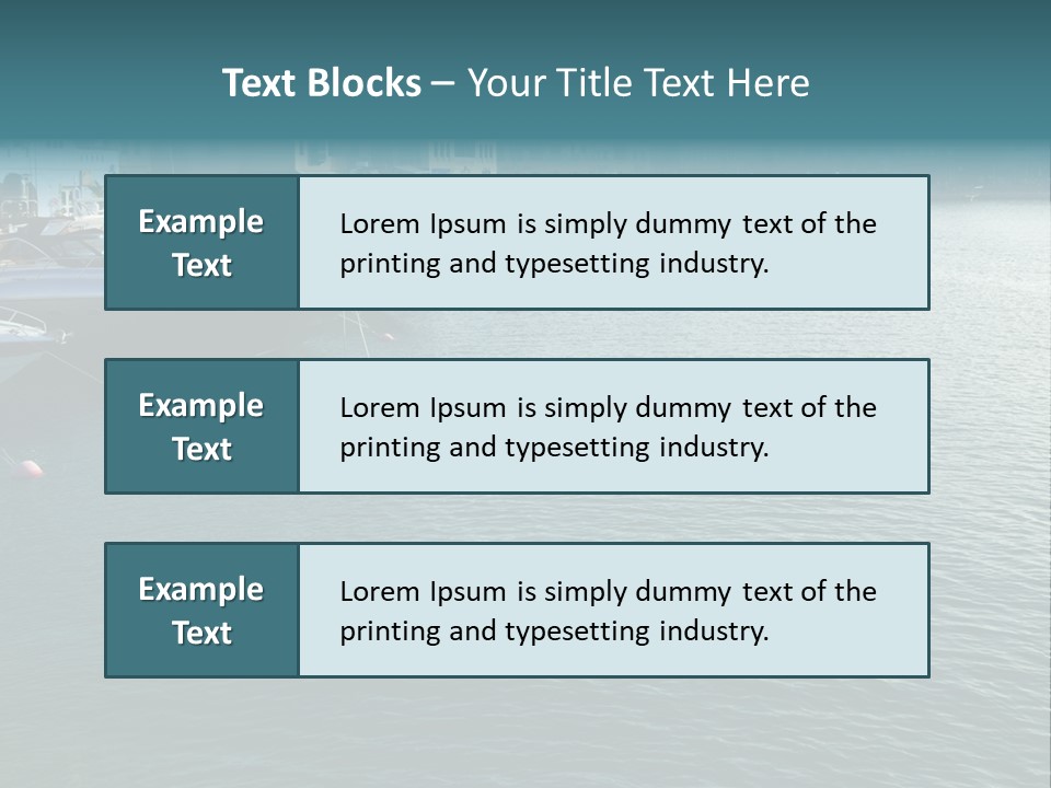 House Yacht Coast PowerPoint Template
