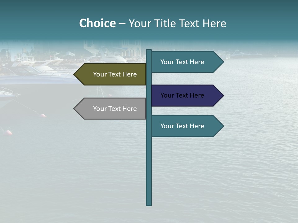 House Yacht Coast PowerPoint Template