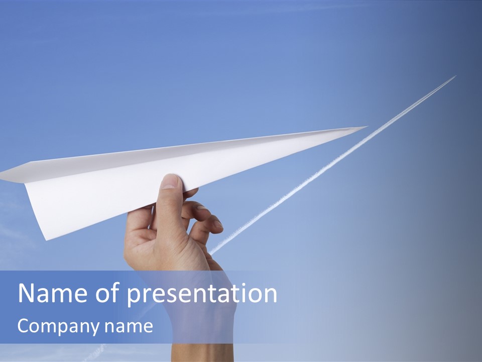 Person Aircraft Business PowerPoint Template