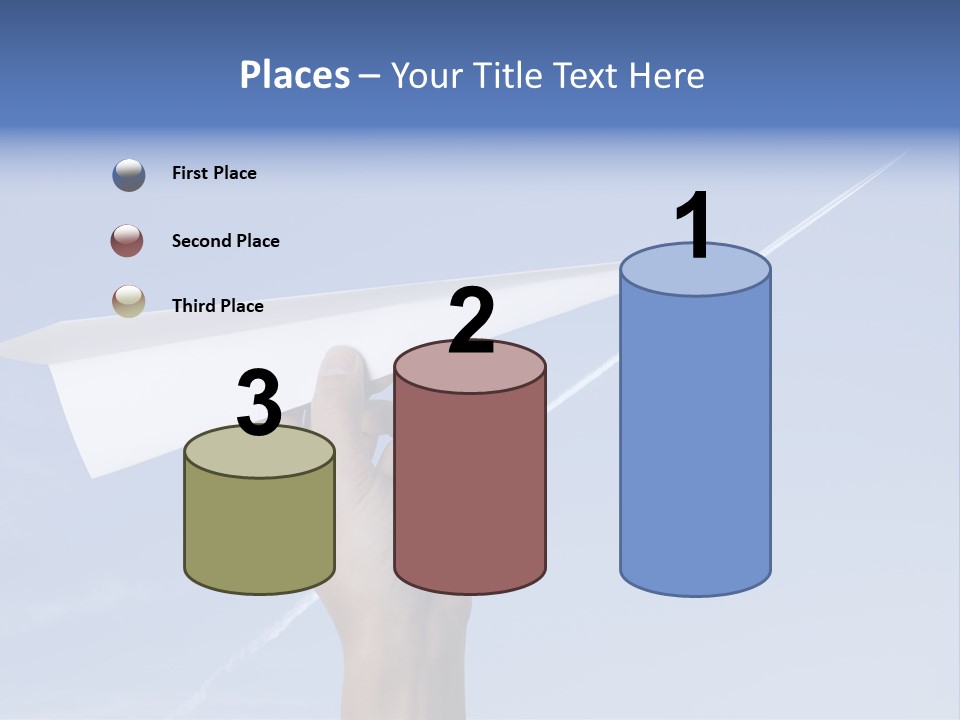 Person Aircraft Business PowerPoint Template