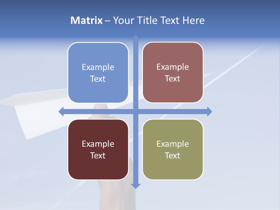 Person Aircraft Business PowerPoint Template