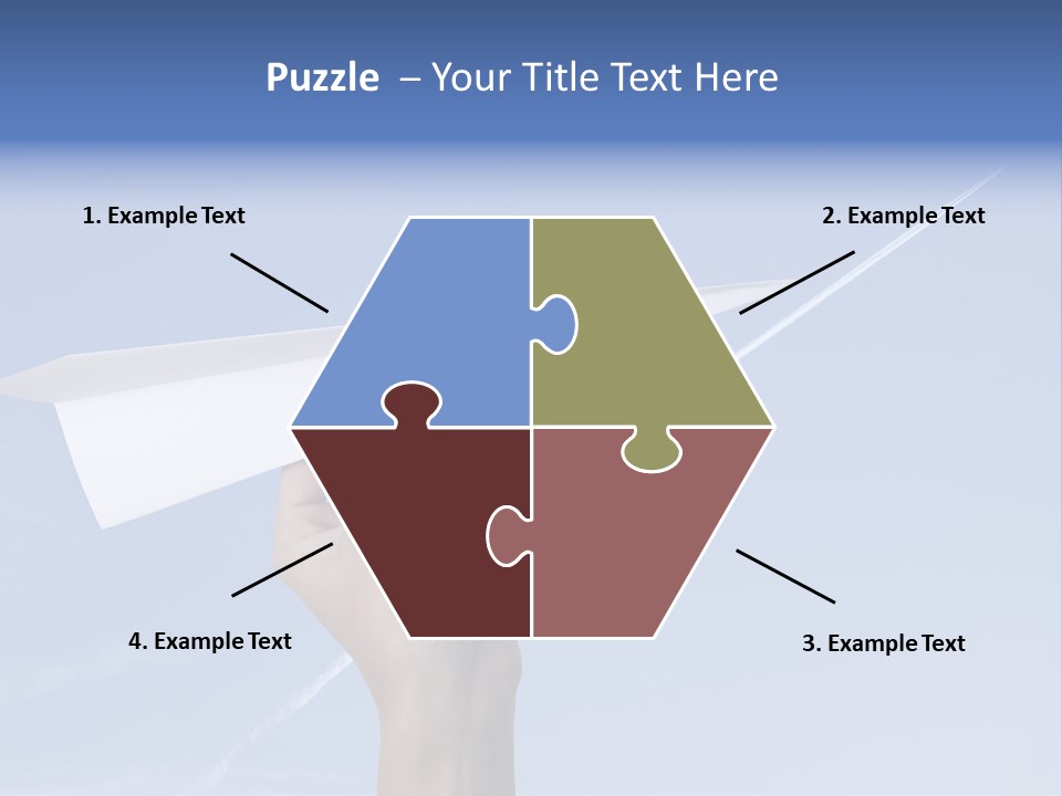 Person Aircraft Business PowerPoint Template