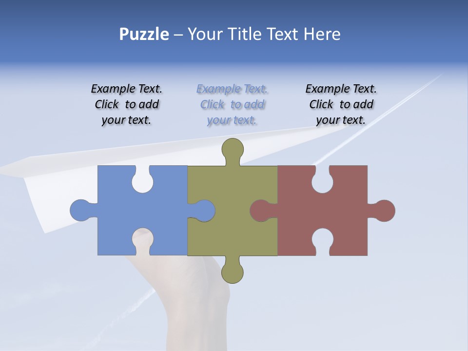 Person Aircraft Business PowerPoint Template