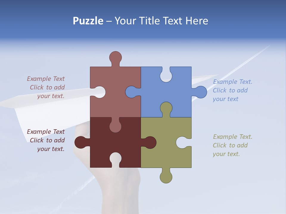 Person Aircraft Business PowerPoint Template