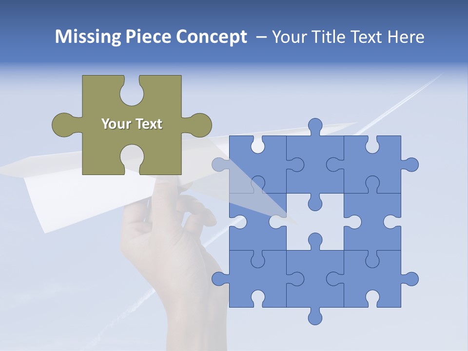 Person Aircraft Business PowerPoint Template