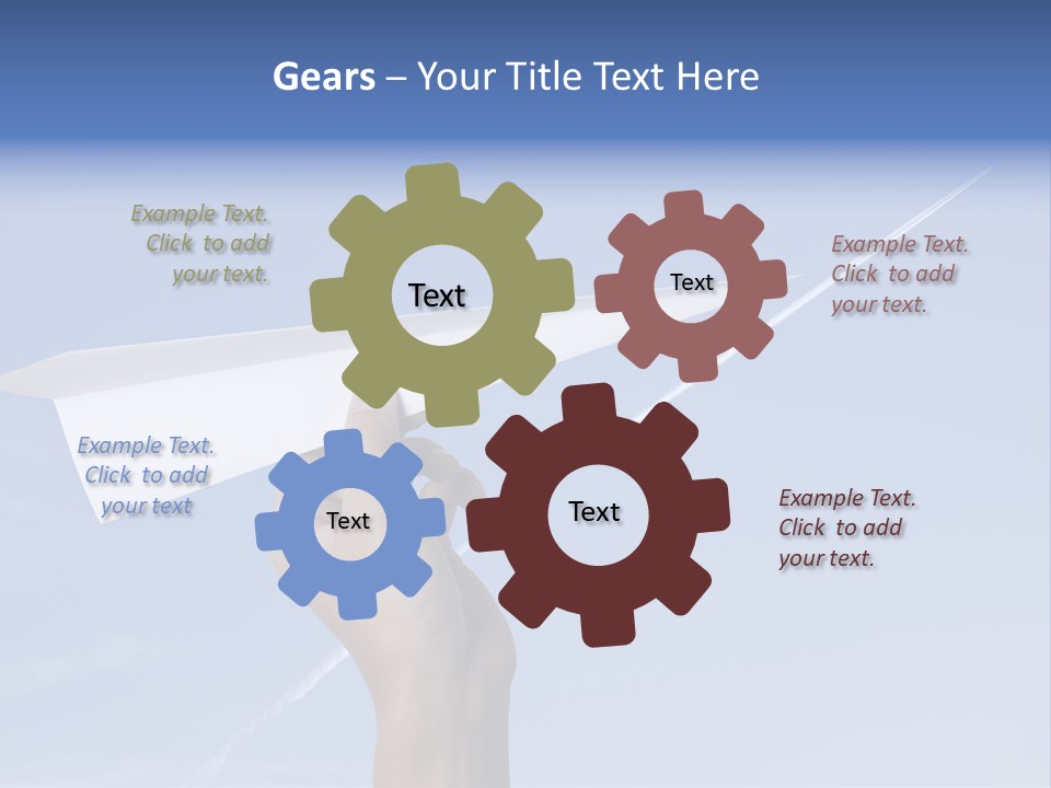 Person Aircraft Business PowerPoint Template
