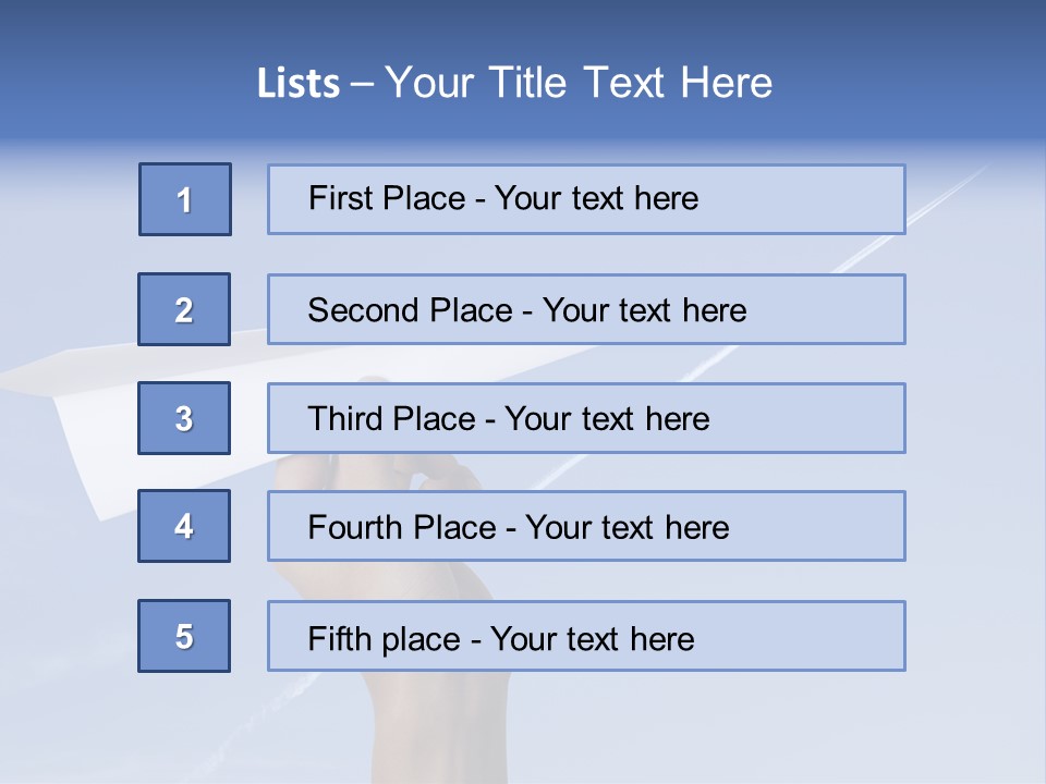 Person Aircraft Business PowerPoint Template