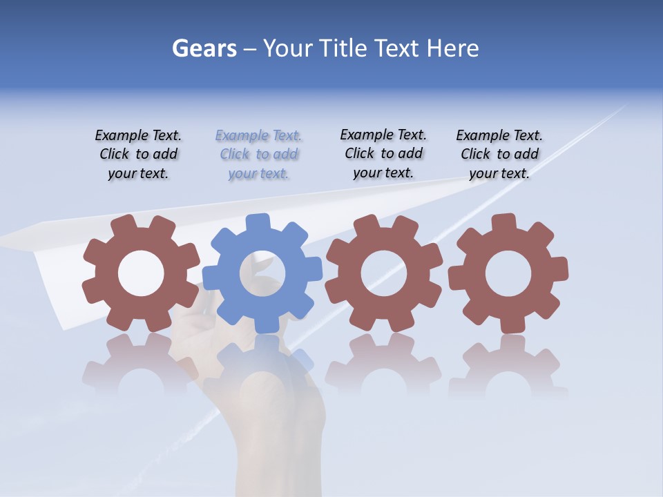 Person Aircraft Business PowerPoint Template