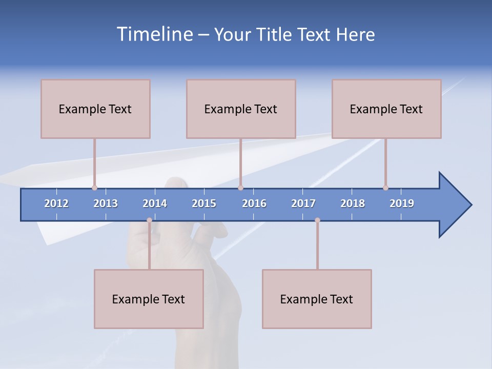 Person Aircraft Business PowerPoint Template