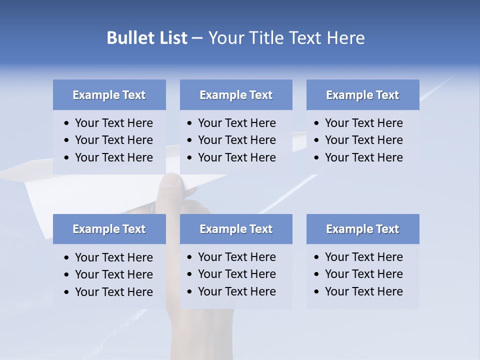 Person Aircraft Business PowerPoint Template