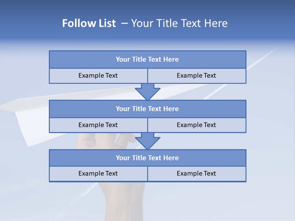 Person Aircraft Business PowerPoint Template