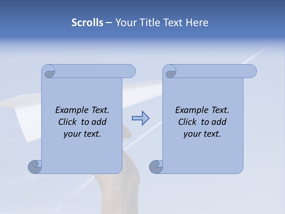 Person Aircraft Business PowerPoint Template