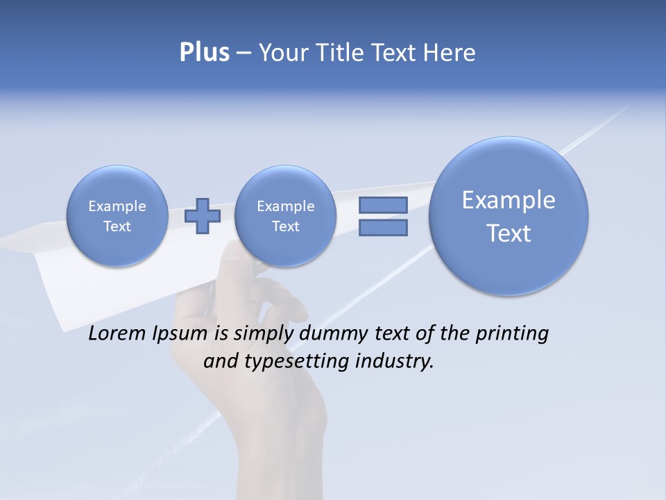 Person Aircraft Business PowerPoint Template
