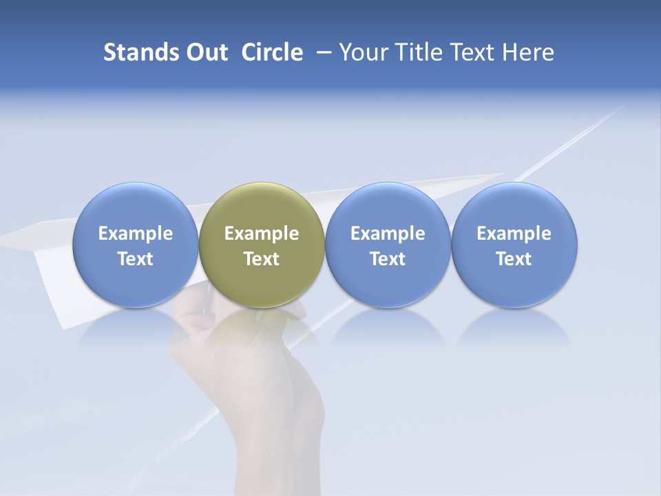 Person Aircraft Business PowerPoint Template