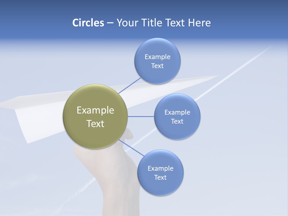 Person Aircraft Business PowerPoint Template