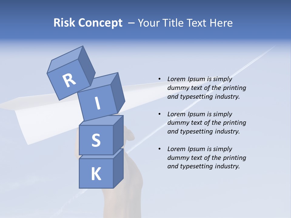 Person Aircraft Business PowerPoint Template