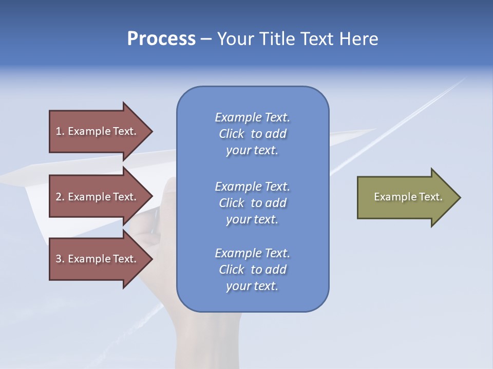 Person Aircraft Business PowerPoint Template
