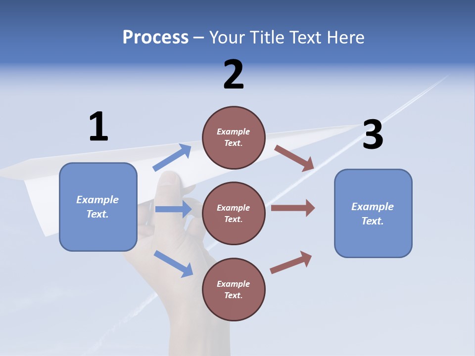 Person Aircraft Business PowerPoint Template