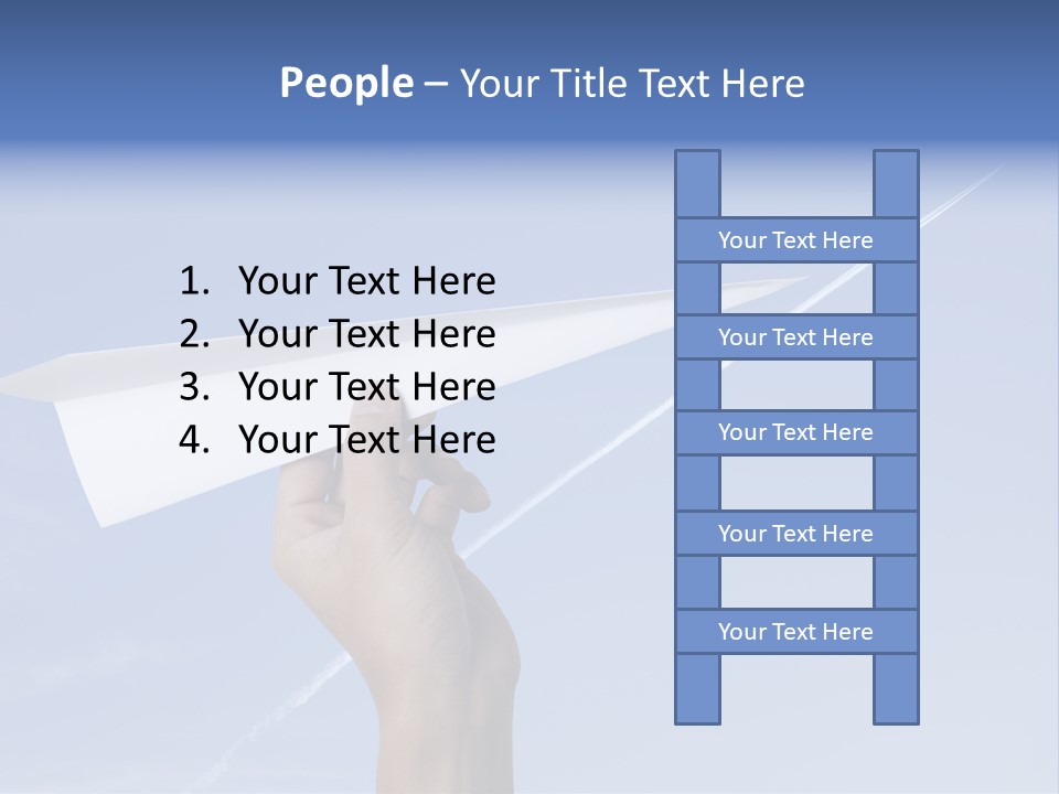 Person Aircraft Business PowerPoint Template