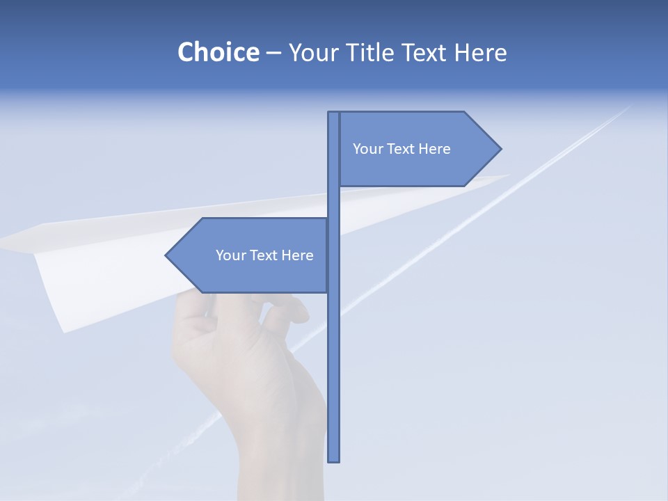 Person Aircraft Business PowerPoint Template