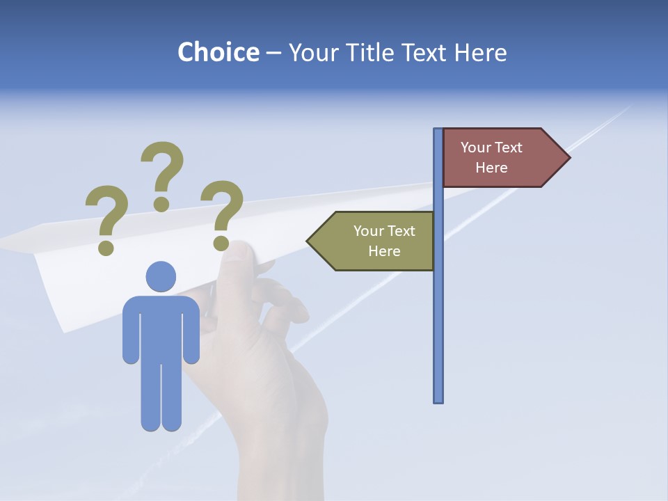 Person Aircraft Business PowerPoint Template