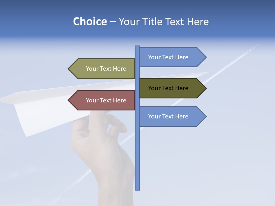 Person Aircraft Business PowerPoint Template
