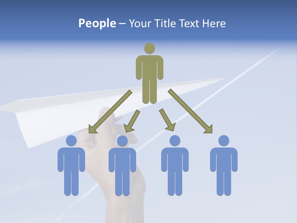 Person Aircraft Business PowerPoint Template