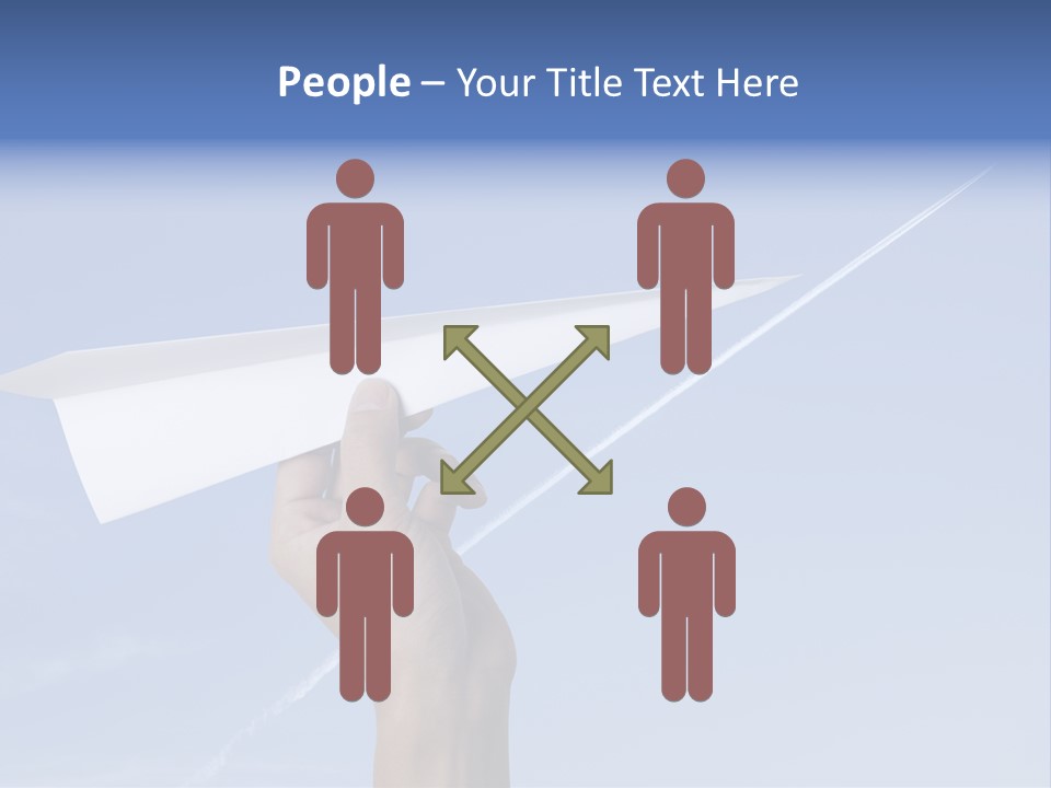 Person Aircraft Business PowerPoint Template