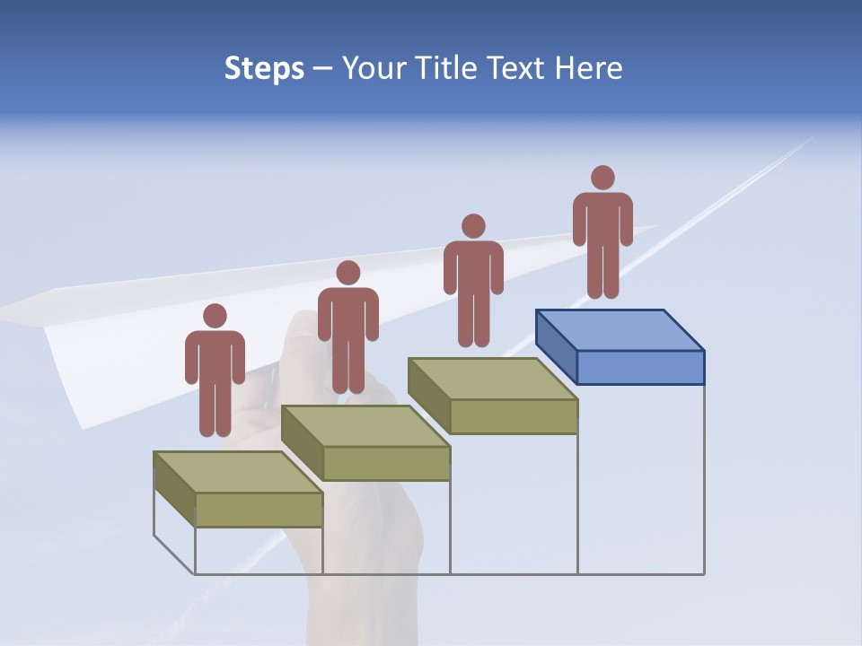 Person Aircraft Business PowerPoint Template