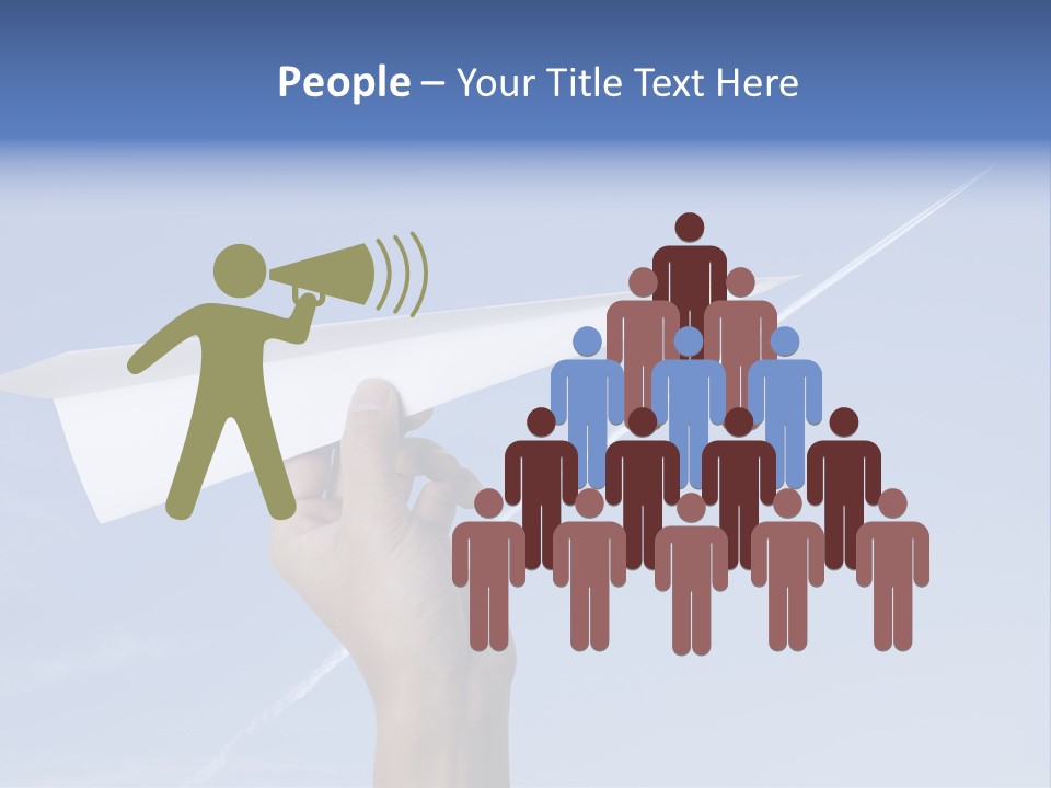 Person Aircraft Business PowerPoint Template