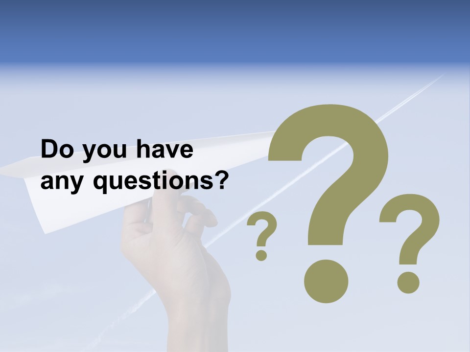 Person Aircraft Business PowerPoint Template