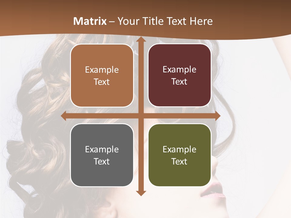 Fashion Ringlet People PowerPoint Template