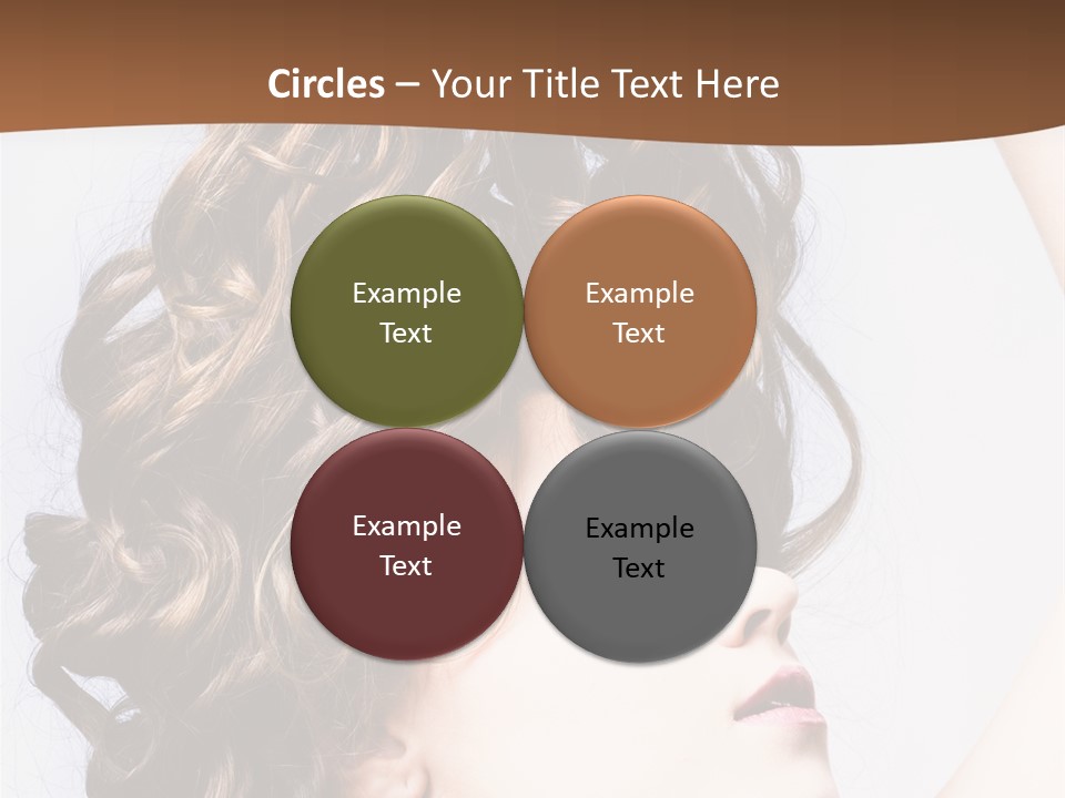 Fashion Ringlet People PowerPoint Template