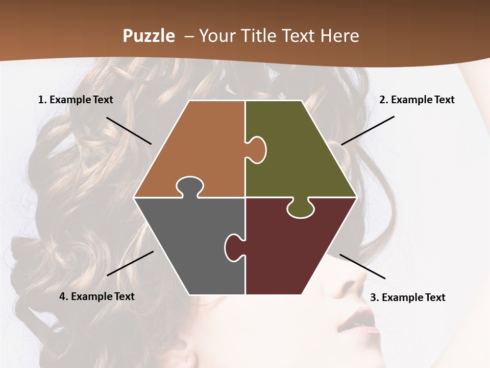 Fashion Ringlet People PowerPoint Template