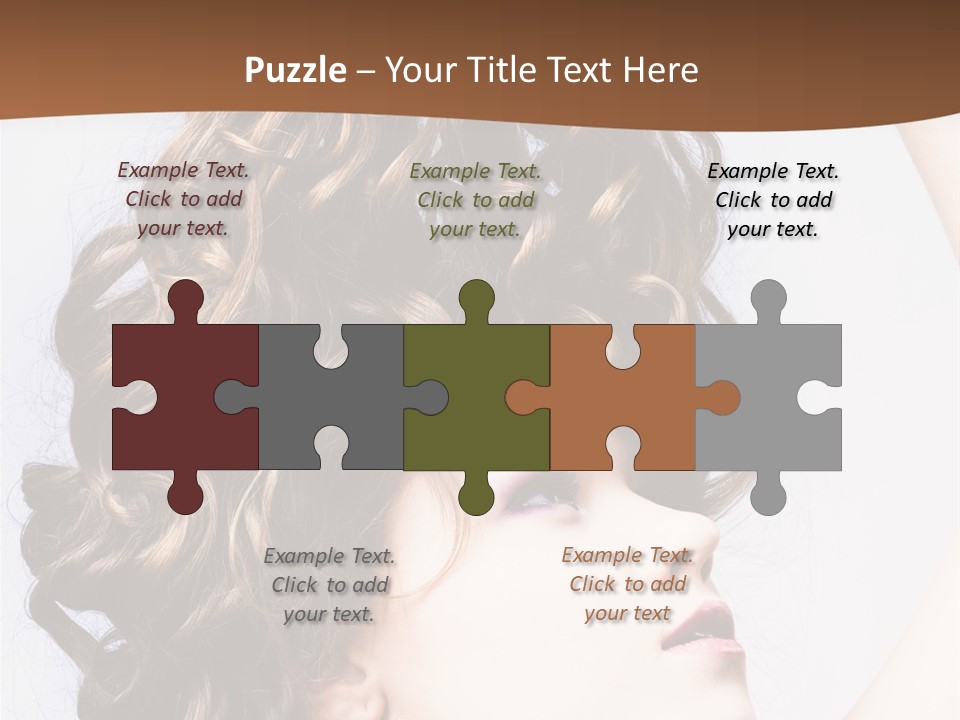 Fashion Ringlet People PowerPoint Template