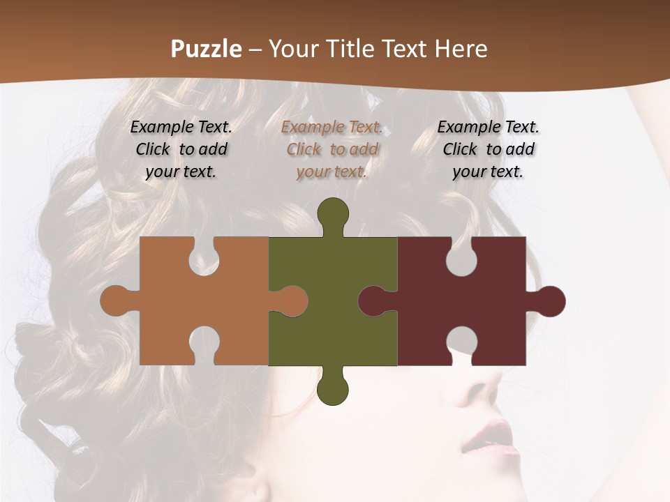 Fashion Ringlet People PowerPoint Template