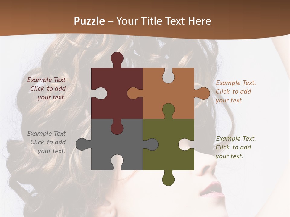 Fashion Ringlet People PowerPoint Template