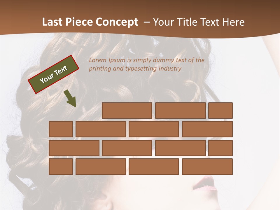 Fashion Ringlet People PowerPoint Template