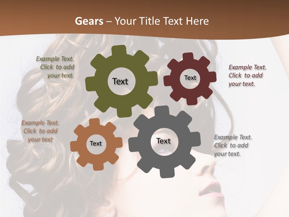 Fashion Ringlet People PowerPoint Template