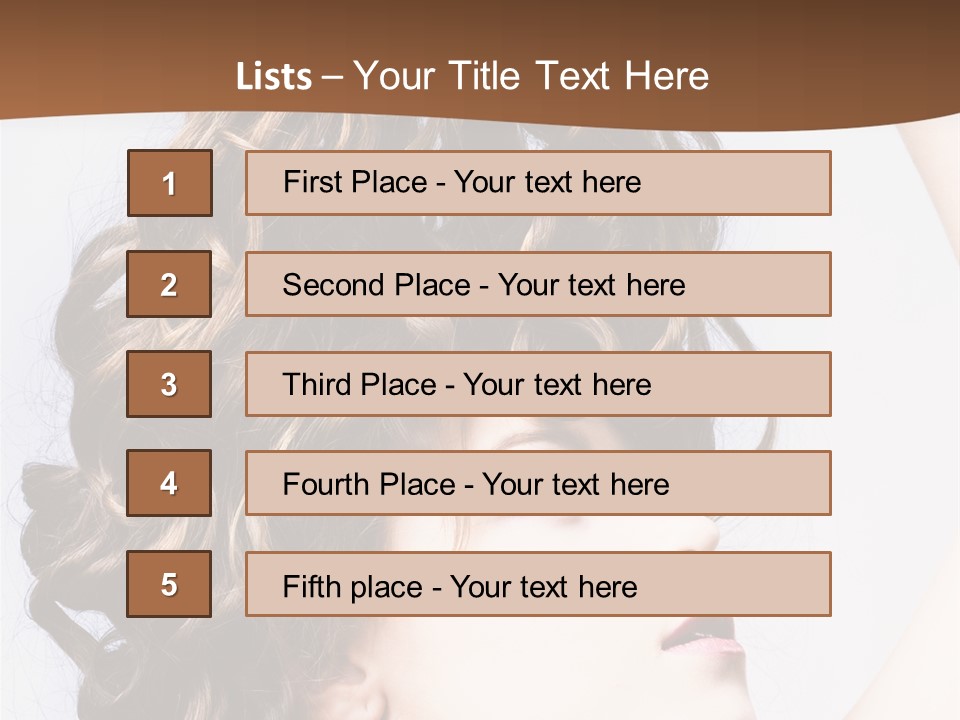 Fashion Ringlet People PowerPoint Template