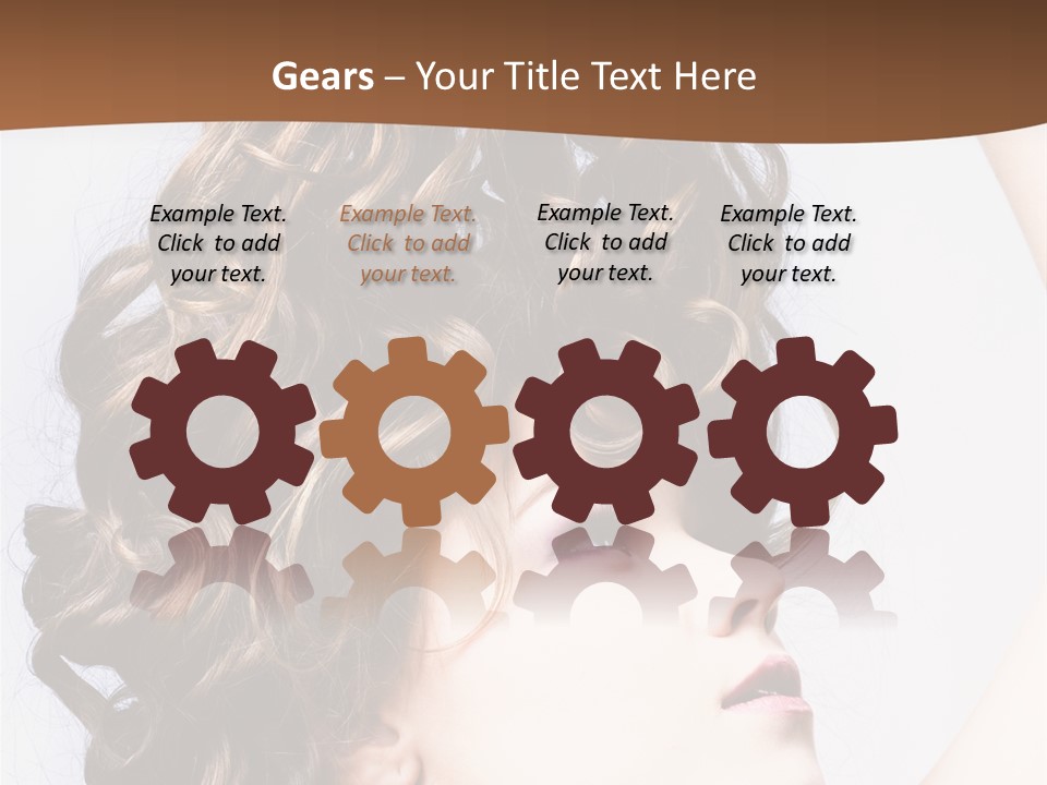 Fashion Ringlet People PowerPoint Template