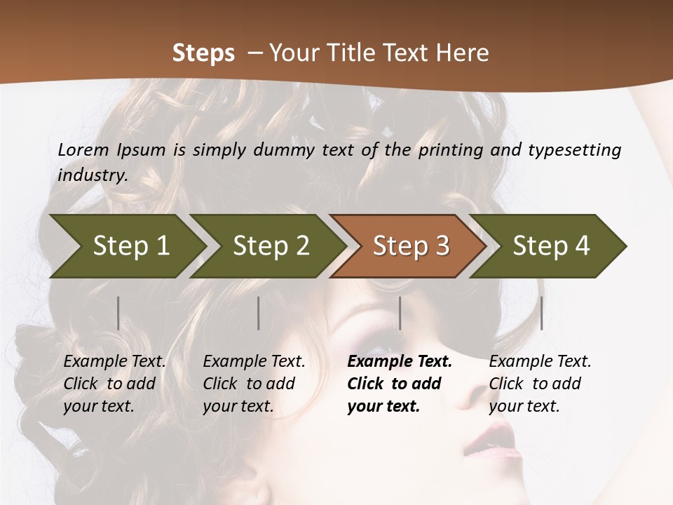 Fashion Ringlet People PowerPoint Template