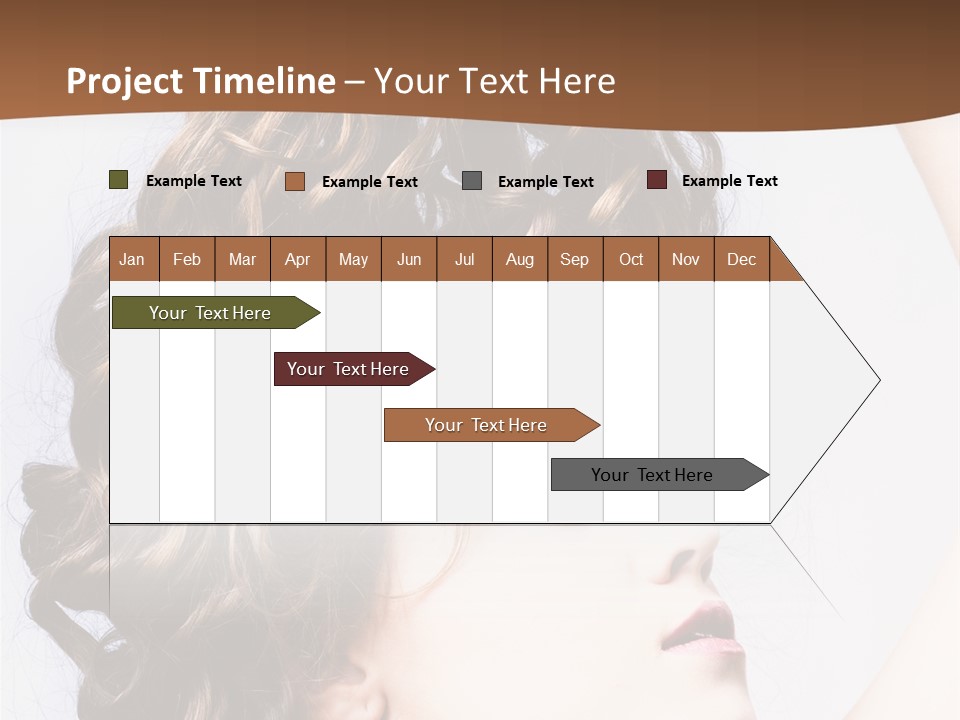 Fashion Ringlet People PowerPoint Template