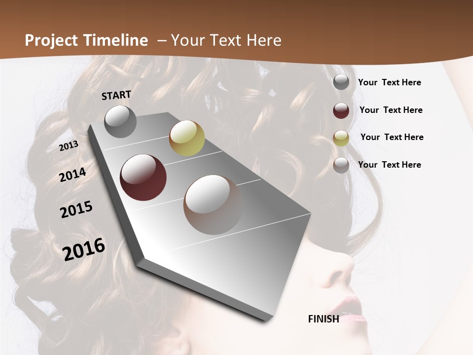 Fashion Ringlet People PowerPoint Template