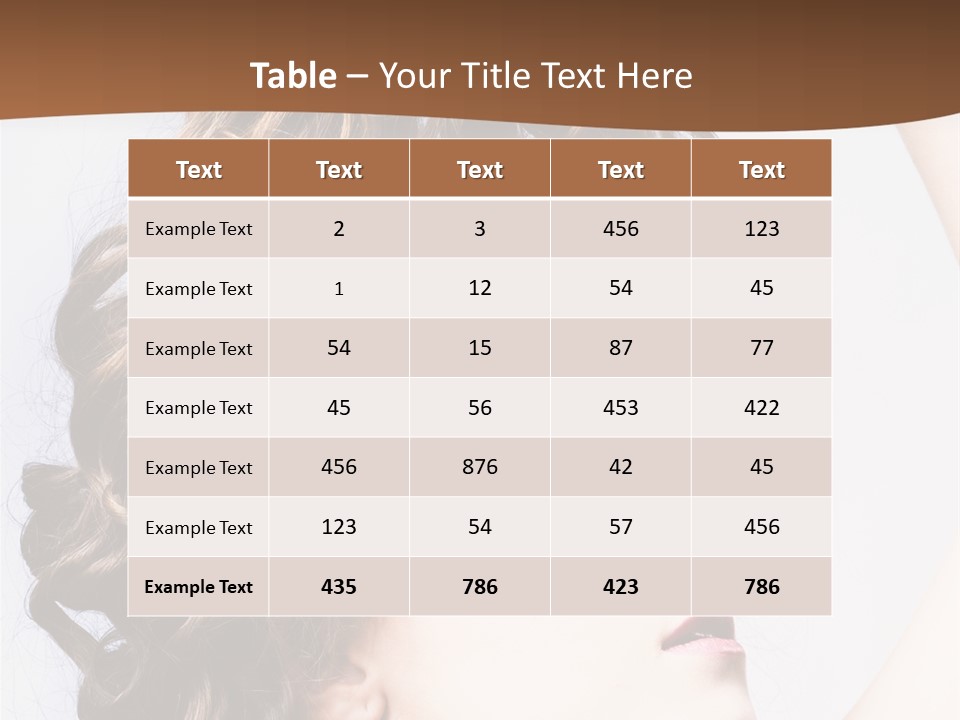 Fashion Ringlet People PowerPoint Template